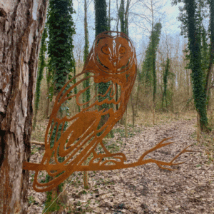 Silhouette Chouette perchée