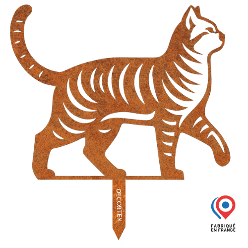 Silhouette Chat tigré